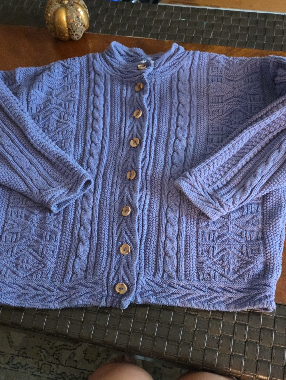 Vintage Cotton Cable Knit Cardian